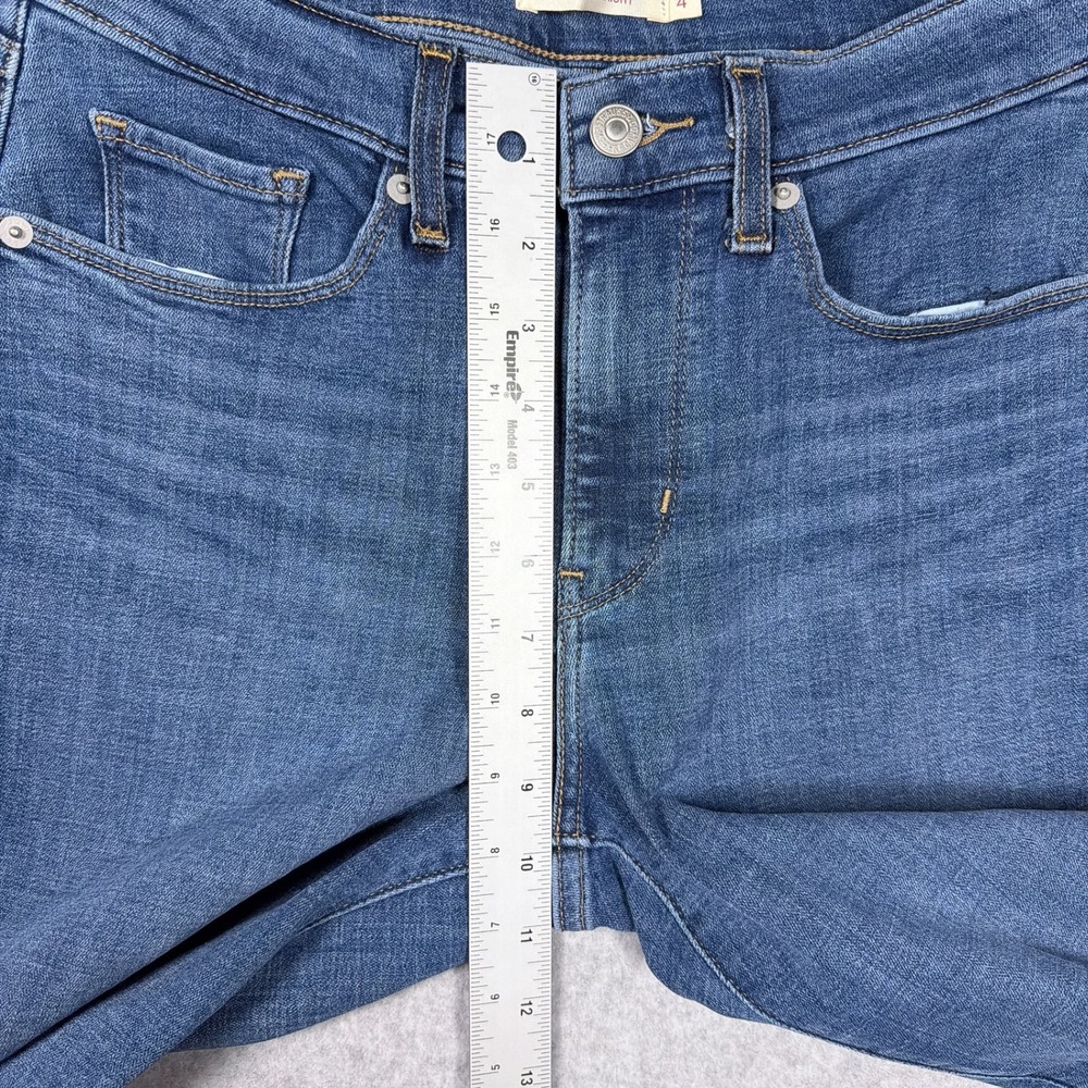 Levi Strauss & Co Womens Classic Straight Leg Blue Jeans Size 4 Medium Wash - Picture 5 of 12